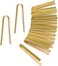 LUTER 20pcs Wooden Tongs Disposable Cooking Utensils Mini Bamboo Tongs Natural Toast Tongs for Cooking.