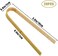 LUTER 20pcs Wooden Tongs Disposable Cooking Utensils Mini Bamboo Tongs Natural Toast Tongs for Cooking.