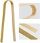 LUTER 20pcs Wooden Tongs Disposable Cooking Utensils Mini Bamboo Tongs Natural Toast Tongs for Cooking.