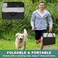 Akinerri Pet Playpen Portable Foldable Playpen for Dog/Cat/Puppy Exercise Kennel Dogs Cats Indoor/Outdoor Removable Mesh Shade Cover.