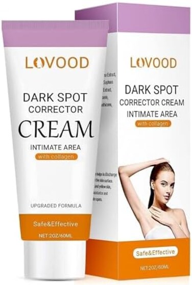 LOVOOD Dark Spot Corrector Cream - Underarm, Neck, Armpit, Knees, Elbows, Private Areas, Intimate Areas - Upgraded Formula, Instant Result 2 fl. oz.