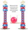 Auihiay 14 Sizes Adjustable Wood Balloon Sizer Ruler Balloon Size Measurement Tool for Balloon Decorations, Balloon Arches, Balloon Columns, Balloon Rings, Balloon Towers (0-14 Inch.