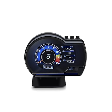 KAOLALI Car HUD Head Up Display, Car HUD Display for Digital OBDGPS Dual System Smart Gauge Display MPH RPM Over Speeding Alarm for Most Cars After 2012.