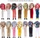 E-TING 10-Item Fantastic Pack = 5 Sets Fashion Casual Wear Clothes Outfit with 5 Pair Shoes for boy Doll Random Style (Leather JacketCasual Wear ClothesSwimwear.