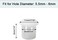 suiwotin 30PCS 6mm (1/4"White Hole Plugs Plastic Flush Type Hole Plugs Snap in Locking Hole Tube, Furniture Fencing Post Pipe Insert End Caps (White.
