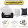 BurgeonNest Dog Car Seat for Small Dogs, Fully Detachable and Washable Dog Carseats Small Under 25, Soft Dog Booster Seats with Storage Pockets and Clip-On Leash Portable Dog Car Travel Carrier Bed.