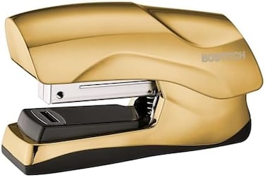 Bostitch Office Heavy Duty 40 Sheet Stapler, Small Stapler Size, Fits into The Palm of Your Hand; Gold Chrome.