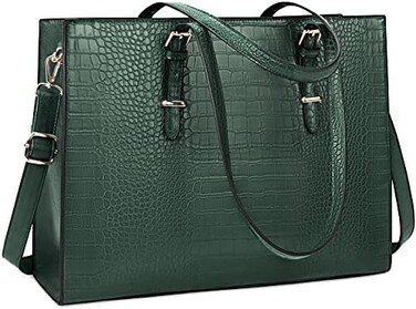 Lubardy Laptop Bag for Women 15. 6 inch Laptop Tote Bag Leather Classy Computer Briefcase.