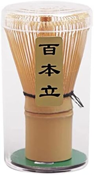 ZENRC Handcrafted Golden Bamboo Matcha Whisk, Traditional Japanese Chasen Matcha Stirrer -Bamboo Whisk Made from Durable and Sustainable Organic Bamboo.
