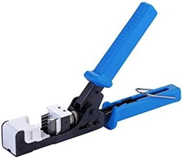 Tedgetal Termination Tool 45 Degree RJ45 Keystone Jack Speed Crimping Tool for Cat5e Cat6 4-Pair Keystone Jacks.