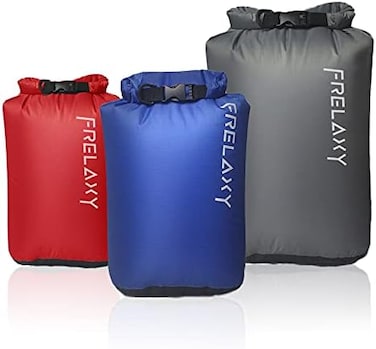 Frelaxy Dry Bag 3-Pack/5-Pack, Ultralight Dry Sack, Outdoor Bags Keep Gear Dry for Hiking, Backpacking, Kayaking, Camping, Swimming, Boating.