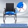 Nuanchu Inflatable Square Cushion Breathable Comfort Inflatable Air Seat Cushion and Inflator for Sitting Toilet Office School Chair Wheelchair Chair, Postpartum Relieve Pressure, Blue (1 Piece.