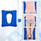 Nuanchu Inflatable Square Cushion Breathable Comfort Inflatable Air Seat Cushion and Inflator for Sitting Toilet Office School Chair Wheelchair Chair, Postpartum Relieve Pressure, Blue (1 Piece.
