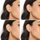MDFUN Hoops Huggie Stud Earrings Set 14K White Gold Plated Cubic Zirconia Earring for Women Pack of 2/5 Pairs.
