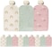 Hippypotamus Reusable Baby Food Pouches - 12 Pack - Baby Food Storage - Pouches Toddler - Refillable Squeeze Pouch for Kids (SAGE/Blush/Nude.