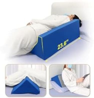 Mistuki Wedge Pillow for Sleeping After Surgery Bed Foam Wedges Body Positioners Leg Elevation Incline Bolster 30 Degree Medical Triangle Positioning Pillow for Elderly Pregnancy Side Sleeper.
