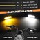 NTHREEAUTO Handlebar LED Turn Signals Mini Motorcycle Blinkers Front Running Light Universal Compatible with Harley Sportster Dyna Honda Shadow Kawasaki Vulcan Yamaha V-Star Road Star.