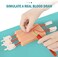 Ultrassist IV Insertion/Injection Training Pad with Simulated Dermatoglyph and Raised Veins for Nursing Student Training, Practice and Education.