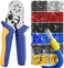 haisstronica Ferrule Crimping Tool Kit Wire Ferrules Crimper with 1200PCS Ferrule AWG 23-10 Wire End Ferrule Terminals.