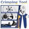 haisstronica Ferrule Crimping Tool Kit Wire Ferrules Crimper with 1200PCS Ferrule AWG 23-10 Wire End Ferrule Terminals.