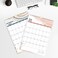 Artfan 2022 Calendar - Wall Calendar 12 Monthly with Thick Paper, 12" x 17", January 2022 - December 2022, Twin-Wire BindingHanging HookLarge Blocks with Julian Dates - Pink.
