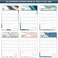 Artfan 2022 Calendar - Wall Calendar 12 Monthly with Thick Paper, 12" x 17", January 2022 - December 2022, Twin-Wire BindingHanging HookLarge Blocks with Julian Dates - Pink.