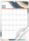 Artfan 2022 Calendar - Wall Calendar 12 Monthly with Thick Paper, 12" x 17", January 2022 - December 2022, Twin-Wire BindingHanging HookLarge Blocks with Julian Dates - Pink.