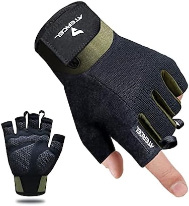 Atercel Workout Gloves for Men and Women, Exercise Gloves for Weight Lifting, Cycling, Gym, Training, Breathable and Snug fit.