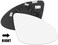 X AUTOHAUX Car Rearview Mirror Glass Replacement with Backing Plate Heated Right Passenger Side for Porsche Cayenne 2011-2015.
