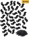 SeptCity Table Top Fasteners, Z Clips for Table Tops 20 Packs (Black.
