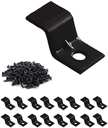 SeptCity Table Top Fasteners, Z Clips for Table Tops 20 Packs (Black.