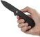 CIVIVI Folding Pocket Knife, 2. 96" D2 Black Stonewashed Blade Black Ebony Wood Handle, Elementum Liner Lock Flipper Knife with Deep Carry Pocket Clip for EDC C907W.