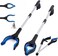 Xth-Nth 2-Pack Grabber Reacher Tool,32 Inch Extra Long Steel Foldable Pick Up Stick with Strong Grip Magnetic,360Rotating Anti-Slip Jaw,Trash Claw Grabber Tool,Hand Grabber for Reaching,Arm Extension.