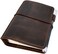 newestor Travelers Notebook Cover with Inner Pockets, Card Slots and Pen Holder, Passport Size, Dark Brown.