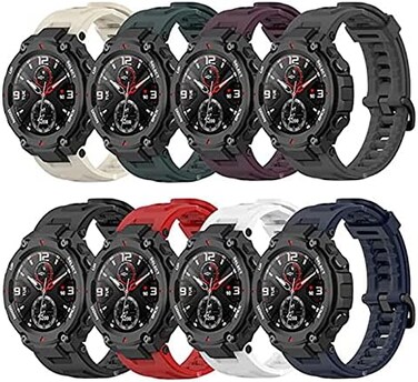 ZSZCXD Compatible for Amazfit T-rex Band, Adjustable Sport Silicone Replacement Strap Wristband for Amazfit T-Rex/Amazfit T-Rex Pro Smartwatch.