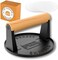 The Burger Smasher Cast Iron Burger Press Kit w/Patty Paper IncludedHamburger Press Perfect for Flat Top Grill, Cast Iron Griddle or SkilletMeat Press and Grill Press.