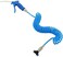 Zeromall Air Blow Gun Kit Air Duster Cleaning Nozzle Blow Spray Tool Kit with 5 Meter Long Coil PU Air Hose,4&times;6mm(Blue.