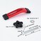 STRONGROWTH T track Hold Down Clamps - Double Cut Profile Universal T-Track Clamps, 6-3/8"L x 1-1/4"W - Woodworking and Clamps - Fine Sandblast Anodized - Red Color-2PK.