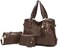 Soperwillton Fashion Handbag for Women Shoulder Bag Top Handle Satchel Hobo Tote Bag Purse Set 4pcs.