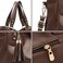 Soperwillton Fashion Handbag for Women Shoulder Bag Top Handle Satchel Hobo Tote Bag Purse Set 4pcs.