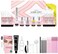 ECOFAN Lash Lift and Black Kit, Professional Eyelash Perm Kit and Black EyelashEyebrow Set 3 in 1, Quick LiftingVoluminous Coloring with Complete Tools for Salon Grade Home DIY.