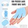 Maitys 120 Pieces Lace Front Wig Tape Double Sided Adhesive Wig Tapes Waterproof Lace Tape C-Shaped Wig Tape Hair Wig Tape for Long Short No Hair Wigs Toupees Hair Pieces and Hair Extension, in Blue.