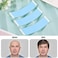 Maitys 120 Pieces Lace Front Wig Tape Double Sided Adhesive Wig Tapes Waterproof Lace Tape C-Shaped Wig Tape Hair Wig Tape for Long Short No Hair Wigs Toupees Hair Pieces and Hair Extension, in Blue.