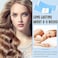 Maitys 120 Pieces Lace Front Wig Tape Double Sided Adhesive Wig Tapes Waterproof Lace Tape C-Shaped Wig Tape Hair Wig Tape for Long Short No Hair Wigs Toupees Hair Pieces and Hair Extension, in Blue.