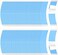 Maitys 120 Pieces Lace Front Wig Tape Double Sided Adhesive Wig Tapes Waterproof Lace Tape C-Shaped Wig Tape Hair Wig Tape for Long Short No Hair Wigs Toupees Hair Pieces and Hair Extension, in Blue.
