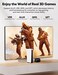 Highwings Long 8K HDMI Fiber Optic 2. 1 Cable 65FT/20M, Ultra 48Gbps High Speed Slim HDMI Braided Nylon 8K@60Hz 4K@120Hz HDR/eARC/3D Compatible for PS5 and DVD Player.