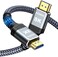 Highwings Long 8K HDMI Fiber Optic 2. 1 Cable 65FT/20M, Ultra 48Gbps High Speed Slim HDMI Braided Nylon 8K@60Hz 4K@120Hz HDR/eARC/3D Compatible for PS5 and DVD Player.