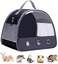 LAIRIES Small Animal Carrier Bag, African Hedgehog Hamster Travel Carrier Portable Outdoor Hangbag, Bird Rat Guinea Pig Squirrel Carrier.