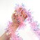 LOMIMOS 17 Ft Christmas Tinsel Garland,Pink Glittering Decoration for Xmas Tree Party Wedding Supplies.
