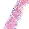 LOMIMOS 17 Ft Christmas Tinsel Garland,Pink Glittering Decoration for Xmas Tree Party Wedding Supplies.